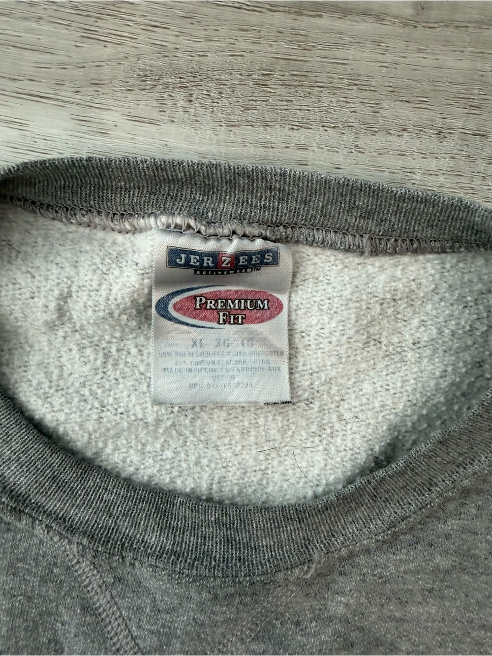 Jerzees Men's Heather Gray Crewneck Sweatshirt